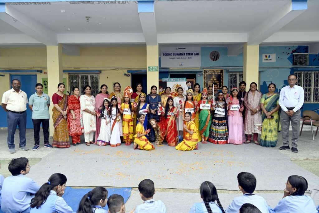 Navratri 2026 Students and Teachers Sulabh Public School Delhi Teachers and students of Sulabh Public School, Delhi at the Navratri 2026 celebration
