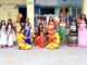 Students of Sulabh Public School dressed as the nine forms of Goddess Durga during the Navratri celebration